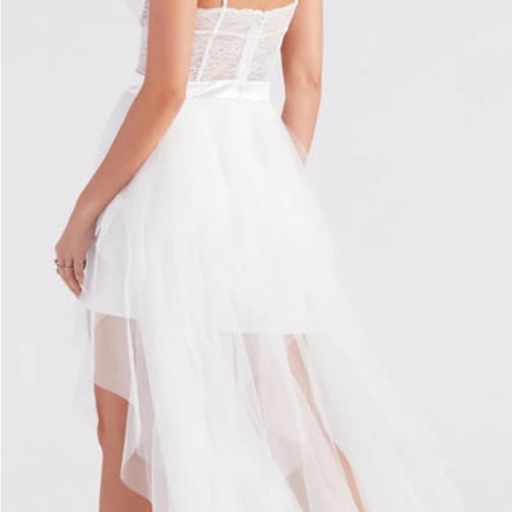 Windsor Bride/Las Vegas wedding /Bachelorette lace corset ruffled tulle dress - Picture 3 of 7